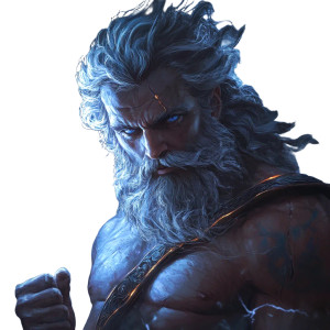 Fantasy Zeus Vinyl Car Decal Sticker – Waterproof & UV-Resistant 8" Fantasy Zeus Vinyl Car Decal Sticker – Waterproof & UV-Resistant 8"