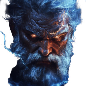 Angry Zeus Portrait Vinyl Car Decal Sticker – Waterproof & UV-Resistant 8" Angry Zeus Portrait Vinyl Car Decal Sticker – Waterproof & UV-Resistant 8"