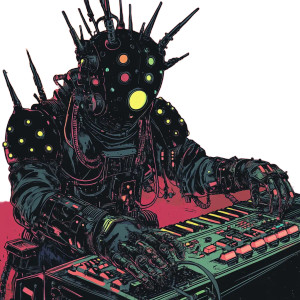 Dark Fantasy Robot V3 Vinyl Car Decal Sticker – Waterproof & UV-Resistant 8"