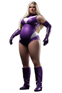 Violet Superhero Vinyl Car Decal Sticker – Waterproof & UV-Resistant 8"