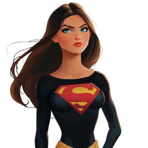 Super Woman E Vinyl Car Decal Sticker – Waterproof & UV-Resistant 8"