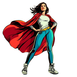 Retro Pop Hero Vinyl Car Decal Sticker – Waterproof & UV-Resistant 8"