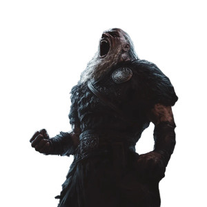 Norse Warrior Screaming V2 Vinyl Car Decal Sticker – Waterproof & UV-Resistant 8"