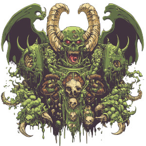 Nurgle Vector Logo Vinyl Car Decal Sticker – Waterproof & UV-Resistant 8"