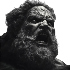 Angry Zeus Portrait V2 Vinyl Car Decal Sticker – Waterproof & UV-Resistant 8" Angry Zeus Portrait V2 Vinyl Car Decal Sticker – Waterproof & UV-Resistant 8"