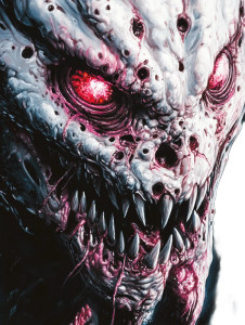 Alien Monster Face Vinyl Car Decal Sticker – Waterproof & UV-Resistant 8"