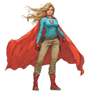 Ultrawoman Superhero Vinyl Car Decal Sticker – Waterproof & UV-Resistant 8"