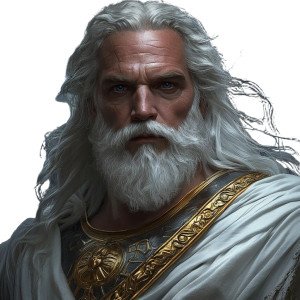 Zeus Portrait V2 Vinyl Car Decal Sticker – Waterproof & UV-Resistant 8"