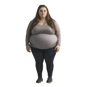 Obese Woman Portrait Vinyl Car Decal Sticker – Waterproof & UV-Resistant 8" Obese Woman Portrait Vinyl Car Decal Sticker – Waterproof & UV-Resistant 8"