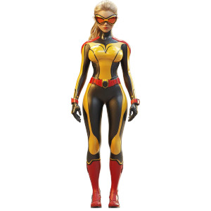 Iconic Female Superhero Vinyl Car Decal Sticker – Waterproof & UV-Resistant 8"
