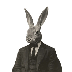 Creepy Rabbit Man Vinyl Car Decal Sticker – Waterproof & UV-Resistant 8" Creepy Rabbit Man Vinyl Car Decal Sticker – Waterproof & UV-Resistant 8"