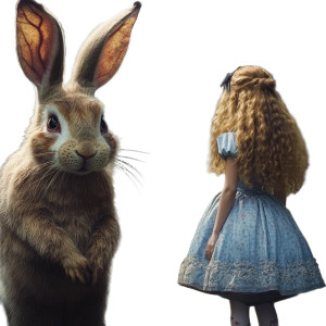 Alice In Wonderland Vinyl Car Decal Sticker – Waterproof & UV-Resistant 8"