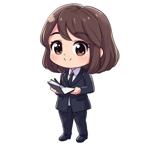 Kawaii Detective Vinyl Car Decal Sticker – Waterproof & UV-Resistant 8"