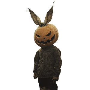 Evil Pumpkin Kid Vinyl Car Decal Sticker – Waterproof & UV-Resistant 8"