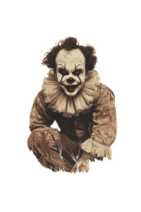 Vintage Psycho Clown Vinyl Car Decal Sticker – Waterproof & UV-Resistant 8"