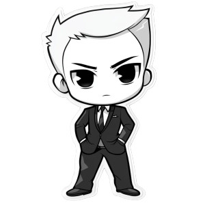 Chibi Sticker Vinyl Car Decal Sticker – Waterproof & UV-Resistant 8" Chibi Sticker Vinyl Car Decal Sticker – Waterproof & UV-Resistant 8"