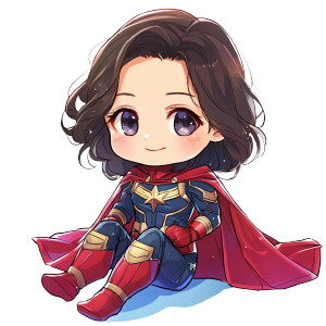 Chibi Superhero Sitting Vinyl Car Decal Sticker – Waterproof & UV-Resistant 8" Chibi Superhero Sitting Vinyl Car Decal Sticker – Waterproof & UV-Resistant 8"