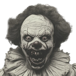 Zombie Clown Demon Vinyl Car Decal Sticker – Waterproof & UV-Resistant 8"