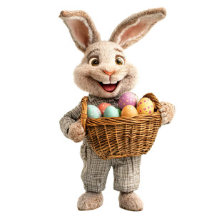 Happy Easter Bunny Vinyl Car Decal Sticker – Waterproof & UV-Resistant 8" Happy Easter Bunny Vinyl Car Decal Sticker – Waterproof & UV-Resistant 8"