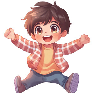 Cheerful Boy Vinyl Car Decal Sticker – Waterproof & UV-Resistant 8" Cheerful Boy Vinyl Car Decal Sticker – Waterproof & UV-Resistant 8"