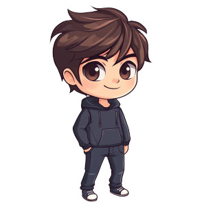 Chibi Male Character V2 Vinyl Car Decal Sticker – Waterproof & UV-Resistant 8" Chibi Male Character V2 Vinyl Car Decal Sticker – Waterproof & UV-Resistant 8"