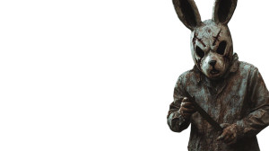 Terrifying Bunny Mask Vinyl Car Decal Sticker – Waterproof & UV-Resistant 8"