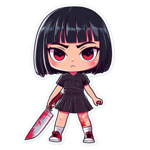 Chibi Killer Sticker Vinyl Car Decal Sticker – Waterproof & UV-Resistant 8" Chibi Killer Sticker Vinyl Car Decal Sticker – Waterproof & UV-Resistant 8"