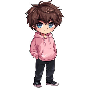 Chibi Male Character V3 Vinyl Car Decal Sticker – Waterproof & UV-Resistant 8" Chibi Male Character V3 Vinyl Car Decal Sticker – Waterproof & UV-Resistant 8"