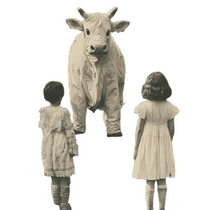 Creepy Vintage Cow Vinyl Car Decal Sticker – Waterproof & UV-Resistant 8" Creepy Vintage Cow Vinyl Car Decal Sticker – Waterproof & UV-Resistant 8"