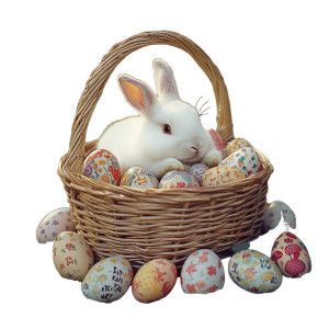 Easter Bunny Basket Vinyl Car Decal Sticker – Waterproof & UV-Resistant 8" Easter Bunny Basket Vinyl Car Decal Sticker – Waterproof & UV-Resistant 8"