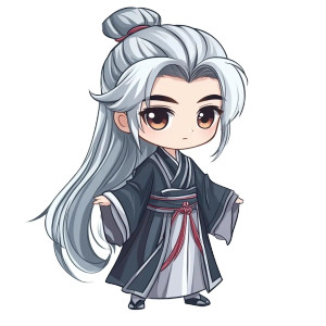 Chibi Hanfu Boy Vinyl Car Decal Sticker – Waterproof & UV-Resistant 8" Chibi Hanfu Boy Vinyl Car Decal Sticker – Waterproof & UV-Resistant 8"