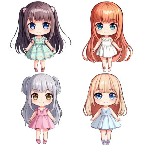 Chibi Anime Characters Vinyl Car Decal Sticker – Waterproof & UV-Resistant 8" Chibi Anime Characters Vinyl Car Decal Sticker – Waterproof & UV-Resistant 8"