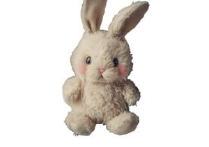 Vintage Plush Bunny Vinyl Car Decal Sticker – Waterproof & UV-Resistant 8" Vintage Plush Bunny Vinyl Car Decal Sticker – Waterproof & UV-Resistant 8"