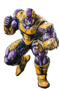 Frieza As Thanos Vinyl Car Decal Sticker – Waterproof & UV-Resistant 8"