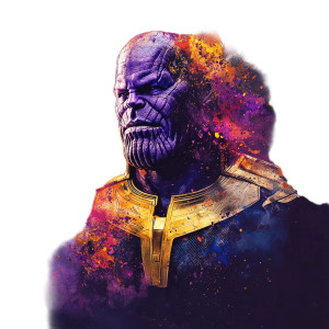 Thanos Paint Splash Vinyl Car Decal Sticker – Waterproof & UV-Resistant 8"