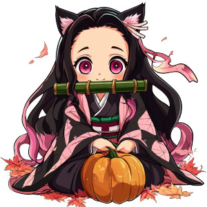 Nezuko Sticker Art Vinyl Car Decal Sticker – Waterproof & UV-Resistant 8"