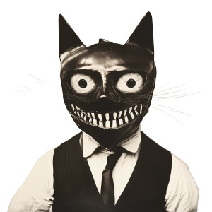 Behind The Mask Vinyl Car Decal Sticker – Waterproof & UV-Resistant 8"