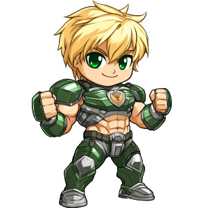 Heroic Chibi Character Vinyl Car Decal Sticker – Waterproof & UV-Resistant 8" Heroic Chibi Character Vinyl Car Decal Sticker – Waterproof & UV-Resistant 8"