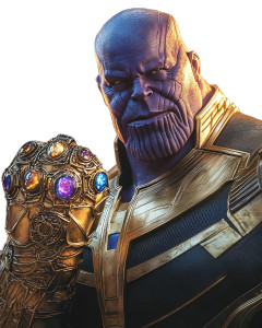 Hyperrealistic Thanos Vinyl Car Decal Sticker – Waterproof & UV-Resistant 8"