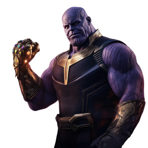 Thanos With Gauntlet V2 Vinyl Car Decal Sticker – Waterproof & UV-Resistant 8"