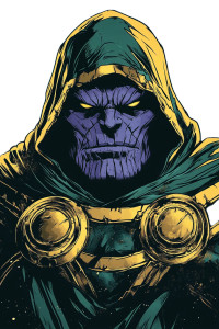 Doctor Doom Thanos Vinyl Car Decal Sticker – Waterproof & UV-Resistant 8"