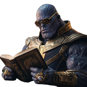 Thanos In Disguise Vinyl Car Decal Sticker – Waterproof & UV-Resistant 8"