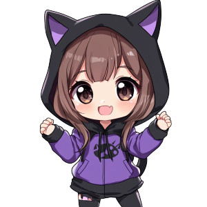 Chibi Girl Hoodie Vinyl Car Decal Sticker – Waterproof & UV-Resistant 8" Chibi Girl Hoodie Vinyl Car Decal Sticker – Waterproof & UV-Resistant 8"