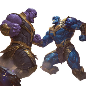 Thanos Vs Apocalypse Vinyl Car Decal Sticker – Waterproof & UV-Resistant 8" Thanos Vs Apocalypse Vinyl Car Decal Sticker – Waterproof & UV-Resistant 8"