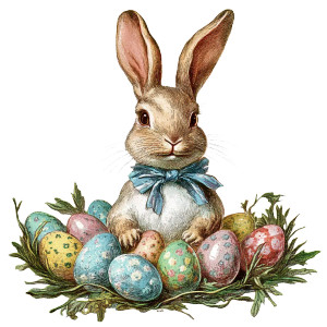 Vintage Easter Bunny V2 Vinyl Car Decal Sticker – Waterproof & UV-Resistant 8" Vintage Easter Bunny V2 Vinyl Car Decal Sticker – Waterproof & UV-Resistant 8"