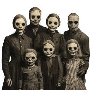 Creepy Puppet Family Vinyl Car Decal Sticker – Waterproof & UV-Resistant 8"