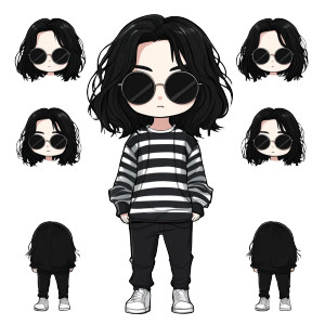 Chibi Stylish Man Vinyl Car Decal Sticker – Waterproof & UV-Resistant 8" Chibi Stylish Man Vinyl Car Decal Sticker – Waterproof & UV-Resistant 8"