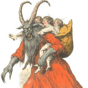 Vintage Krampus Postcard Vinyl Car Decal Sticker – Waterproof & UV-Resistant 8" Vintage Krampus Postcard Vinyl Car Decal Sticker – Waterproof & UV-Resistant 8"