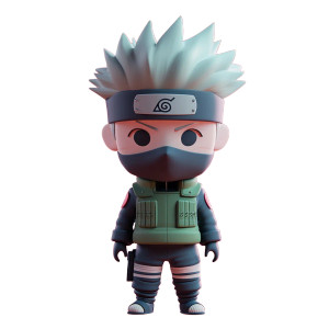 Cute Kakashi Toy Vinyl Car Decal Sticker – Waterproof & UV-Resistant 8"