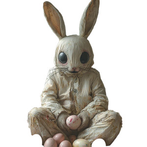 Creepy Easter Killer Vinyl Car Decal Sticker – Waterproof & UV-Resistant 8"